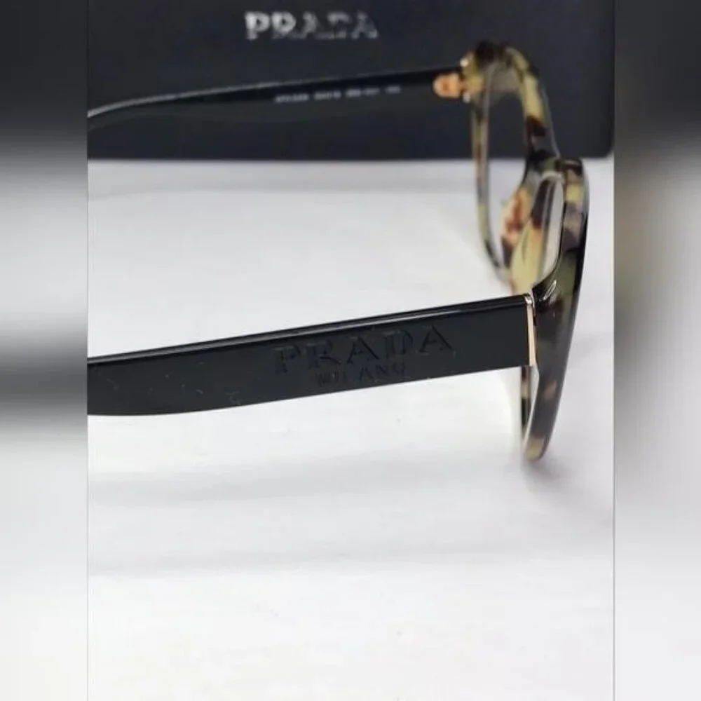 Authentic New PRADAPR 04WV black and medium havana